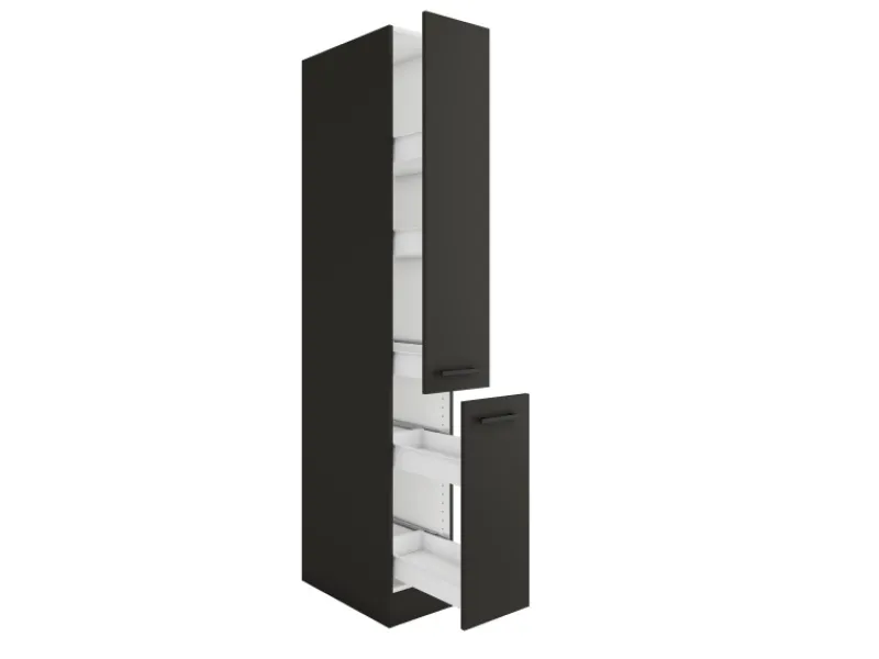 Optifit Madrid420 Küchen-Apothekerschrank 30 cm Anthrazit Matt< Pantryküchen