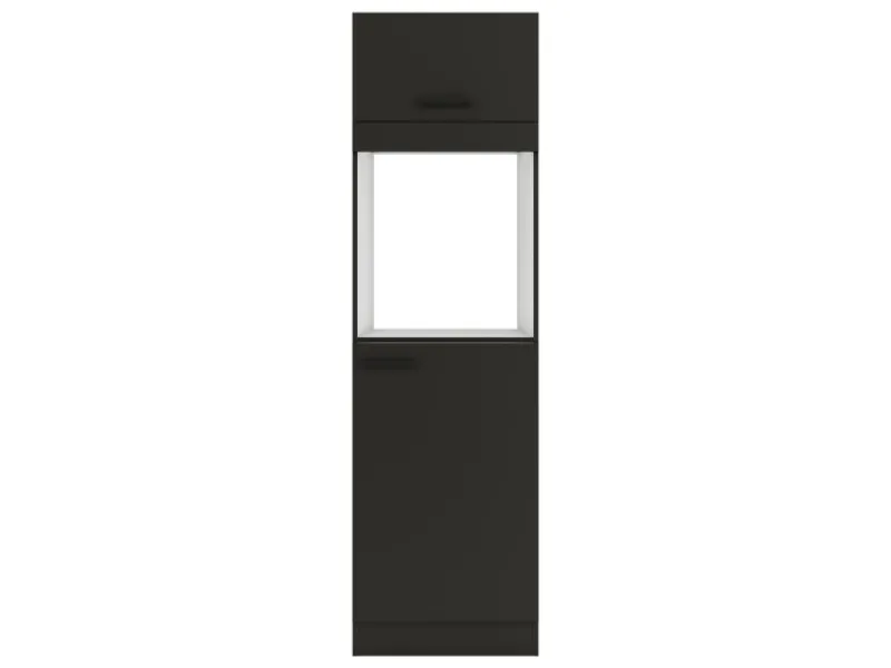 Best Optifit Madrid420 Küchen-Geräteumbauschrank 60 cm Anthrazit Matt