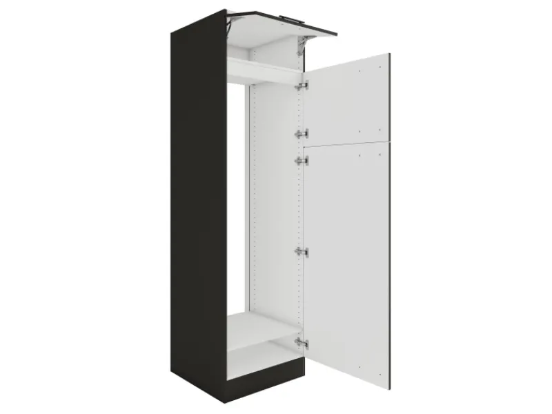 Optifit Madrid420 Küchen-Geräteumbauschrank 60 cm Anthrazit Matt< Kühlschränke|Küchenschränke