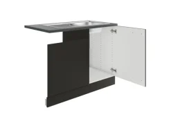Optifit Küchenschränke|Einbauküchen<Madrid420 Küchen-Spülenschrank-Set Anthrazit Matt
