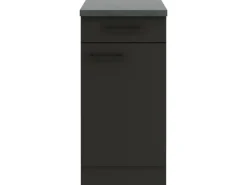 Optifit Küchenschränke<Madrid420 Küchen-Unterschrank 40 cm Anthrazit Matt
