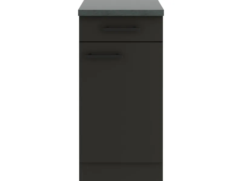 Optifit Küchenschränke<Madrid420 Küchen-Unterschrank 40 cm Anthrazit Matt