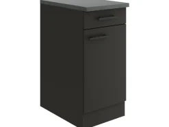 Optifit Küchenschränke<Madrid420 Küchen-Unterschrank 40 cm Anthrazit Matt
