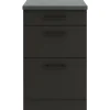 Optifit Küchenschränke<Madrid420 Küchen-Unterschrank 50 cm Anthrazit Matt