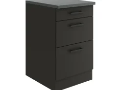 Optifit Küchenschränke<Madrid420 Küchen-Unterschrank 50 cm Anthrazit Matt