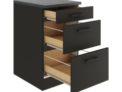 Optifit Küchenschränke<Madrid420 Küchen-Unterschrank 50 cm Anthrazit Matt