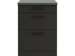 Optifit Küchenschränke<Madrid420 Küchen-Unterschrank 60 cm Anthrazit Matt