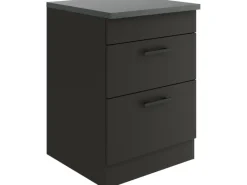 Best Optifit Madrid420 Küchen-Unterschrank 60 cm Anthrazit Matt