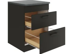Best Optifit Madrid420 Küchen-Unterschrank 60 cm Anthrazit Matt