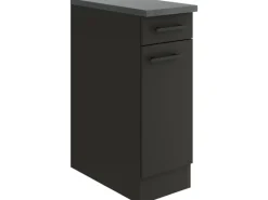 Discount Optifit Madrid420 Küchen-Unterschrank 30 cm Anthrazit Matt
