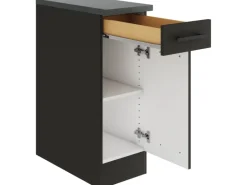 Discount Optifit Madrid420 Küchen-Unterschrank 30 cm Anthrazit Matt