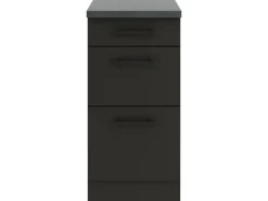 Optifit Madrid420 Küchen-Unterschrank 40 cm Anthrazit Matt< Küchenschränke