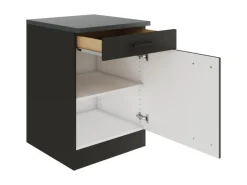 Hot Optifit Madrid420 Küchen-Unterschrank 60 cm Anthrazit Matt