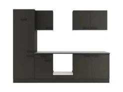 Discount Optifit Madrid420 Küchenzeile 270 cm ohne E-Geräte Anthrazit