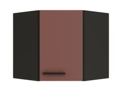 Optifit Küchenschränke<Nizza407 Küchen-Eckoberschrank 60 x 60 cm Rostrot