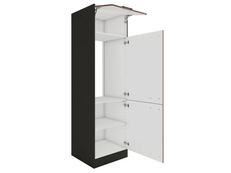 Optifit Nizza407 Küchen-Geräteumbauschrank 60 cm Rostrot< Kühlschränke|Küchenschränke