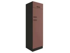 Optifit Nizza407 Küchen-Geräteumbauschrank 60 cm Rostrot< Kühlschränke