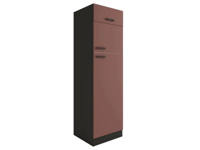 Optifit Nizza407 Küchen-Geräteumbauschrank 60 cm Rostrot< Kühlschränke