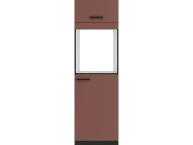 Optifit Kühlschränke|Küchenschränke<Nizza407 Küchen-Geräteumbauschrank 60 cm Rostrot