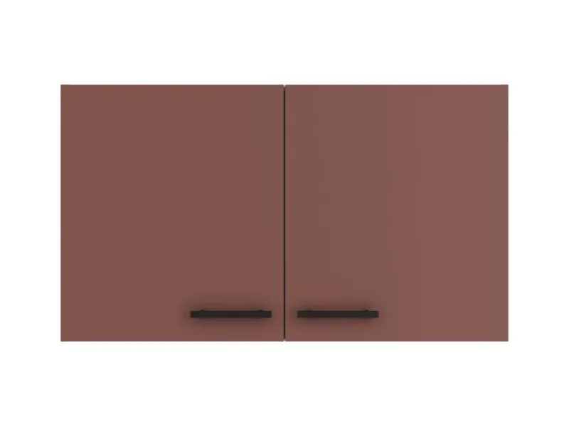 Optifit Einbauküchen|Küchenschränke<Nizza407 Küchen-Oberschrank 100 cm Rostrot
