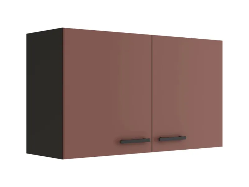Optifit Einbauküchen|Küchenschränke<Nizza407 Küchen-Oberschrank 100 cm Rostrot