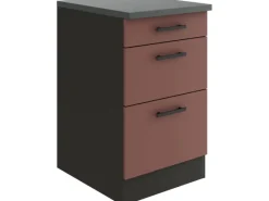 Optifit Küchenschränke<Nizza407 Küchen-Unterschrank 50 cm Rostrot