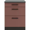 Best Optifit Nizza407 Küchen-Unterschrank 60 cm Rostrot