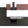 Discount Optifit Nizza407/Madrid420 Küchenzeile 270 cm Rostrot / Anthrazit