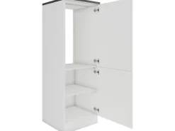 Optifit Küchenschränke|Einbauküchen<Oslo214 Küchen-Geräteumbauschrank 60 cm Feinstruktur Weiß