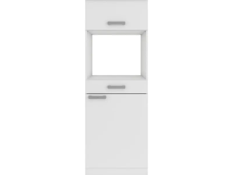 Best Optifit Oslo214 Küchen-Geräteumbauschrank 60 cm Feinstruktur Weiß