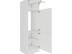 Optifit Oslo214 Küchen-Geräteumbauschrank 60 cm Feinstruktur Weiß< Kühlschränke