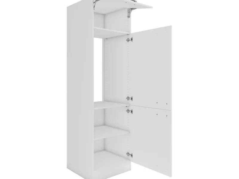 Optifit Oslo214 Küchen-Geräteumbauschrank 60 cm Feinstruktur Weiß< Kühlschränke