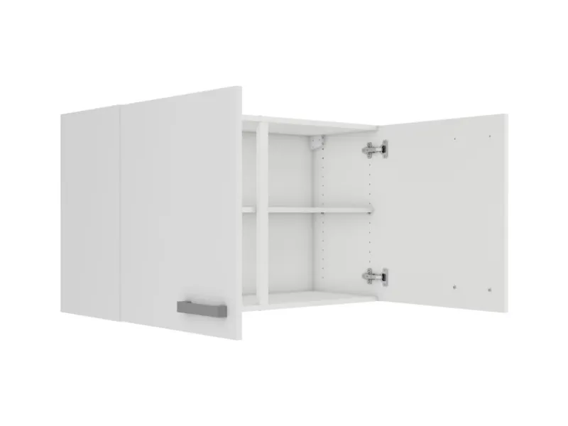 Optifit Küchenschränke<Oslo214 Küchen-Oberschrank 100 cm Feinstruktur Weiß