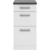 Outlet Optifit Oslo214 Küchen-Unterschrank 40 cm Feinstruktur Weiß