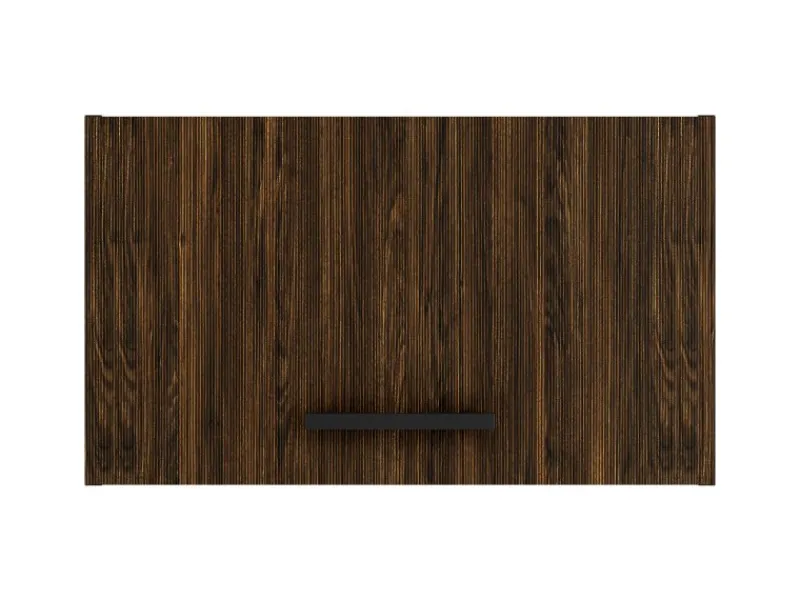 Optifit Rimini409 Küchen-Oberschrank 60 cm Rillendekor Nussbaum< Küchenschränke