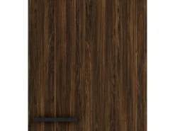 Best Optifit Rimini409 Küchen-Oberschrank 50 cm Rillendekor Nussbaum