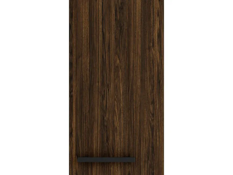 Best Optifit Rimini409 Küchen-Oberschrank 30 cm Rillendekor Nussbaum