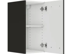 Best Optifit Rimini409 Küchen-Oberschrank 30 cm Rillendekor Nussbaum