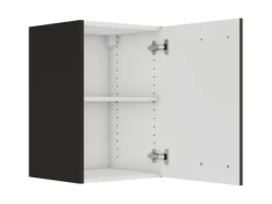Optifit Rimini409 Küchen-Oberschrank 40 cm Rillendekor Nussbaum< Küchenschränke