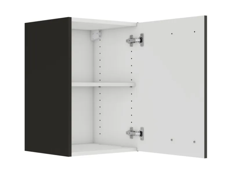 Optifit Rimini409 Küchen-Oberschrank 40 cm Rillendekor Nussbaum< Küchenschränke
