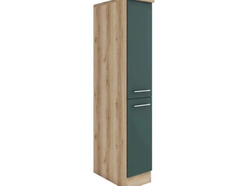 Optifit Küchenschränke<Savona405 Küchen-Apothekerschrank 30 cm Steingrün