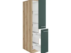 Optifit Küchenschränke<Savona405 Küchen-Apothekerschrank 30 cm Steingrün