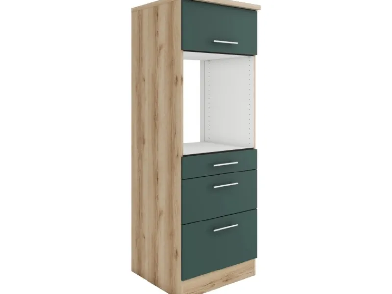 Optifit Savona405 Küchen-Geräteumbauschrank 60 cm Steingrün< Küchenschränke|Kochfelder