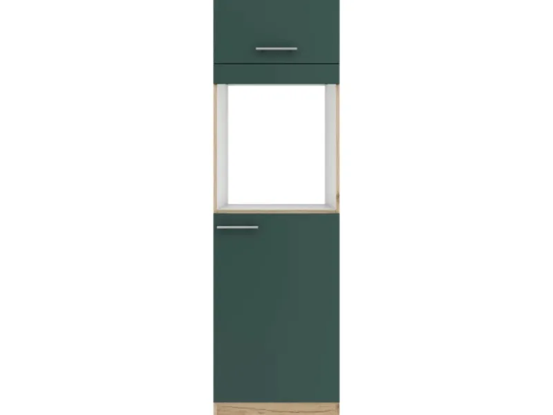 Outlet Optifit Savona405 Küchen-Geräteumbauschrank 60 cm Steingrün