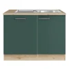 Optifit Savona405 Küchen-Spülenschrank-Set Steingrün< Einbauküchen