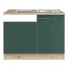 Optifit Savona405 Küchen-Spülenschrank-Set Steingrün< Einbauküchen