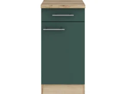 Optifit Küchenschränke<Savona405 Küchen-Unterschrank 40 cm Steingrün