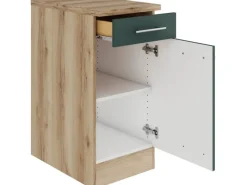 Optifit Küchenschränke<Savona405 Küchen-Unterschrank 40 cm Steingrün