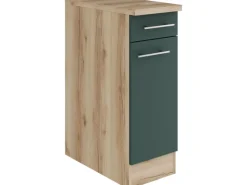 Optifit Savona405 Küchen-Unterschrank 30 cm Steingrün< Küchenschränke