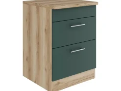 Optifit Küchenschränke<Savona405 Küchen-Unterschrank 60 cm Steingrün